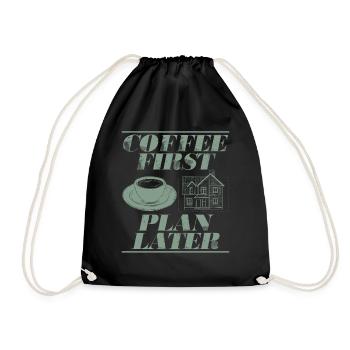 Architect Architecture Gift Architecture Student - Drawstring Bag - black - Front
