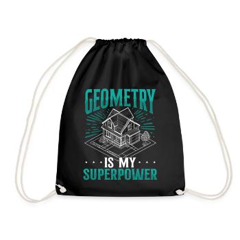 Architect Architecture Gift Architecture Student - Drawstring Bag - black - Front