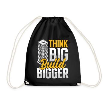 Architect Architecture Gift Architecture Student - Drawstring Bag - black - Front
