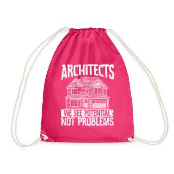 Architecte Architecture Cadeau Étudiant en architecture - Sac de sport léger - fuchsia - Devant
