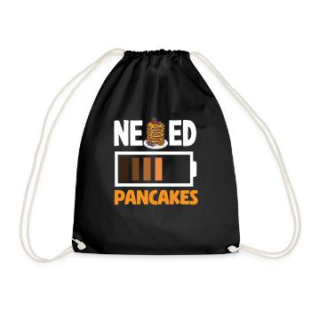 Besoin de crêpes pour l’énergie - Sac de sport léger - noir - Devant