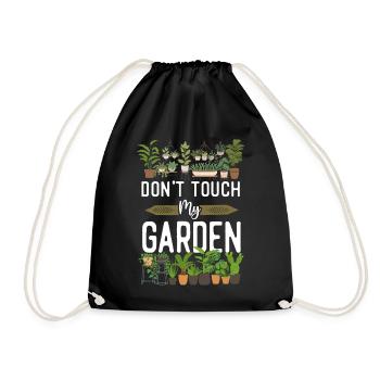 Plant Lover Gardening Don't Touch - Turnbeutel - Schwarz - Vorne