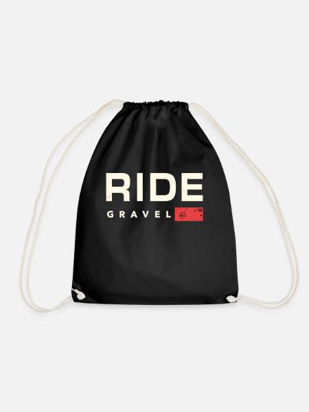 Gravelbike Gravelbikes Gravelbike Fans & Radfahrer - Turnbeutel - Schwarz