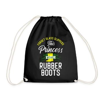 Amateur de plantes jardinier fille femelle - Sac de sport léger - noir - Devant
