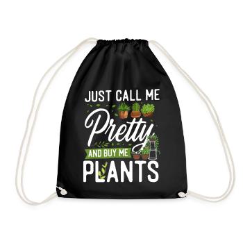Amateur de plantes jardinière Fille juste - Sac de sport léger - noir - Devant