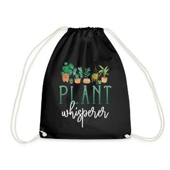 Plant Lover Gardening Plant - Drawstring Bag - black - Front