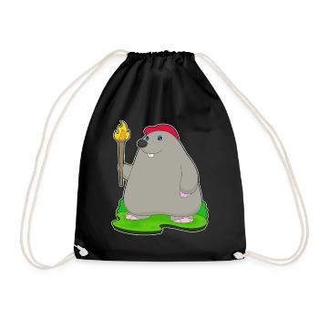 Torche taupe - Sac de sport léger - noir - Devant