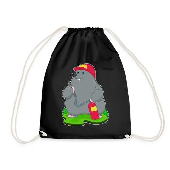 Extincteur de pompier taupe - Sac de sport léger - noir - Devant