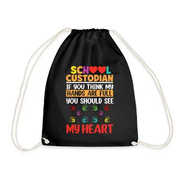 Si vous pensez que mes mains sont pleines d’école de conciergerie - Sac de sport léger - noir - Devant