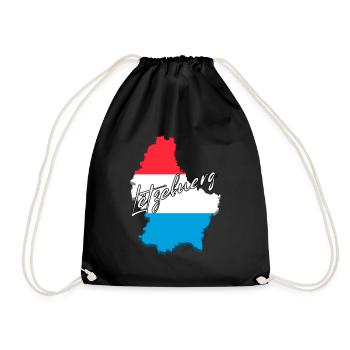 Luxembourg Pride, drapeau luxembourgeois - Sac de sport léger - noir - Devant