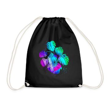 Amateur de plantes jardinage Aquarelle - Sac de sport léger - noir - Devant