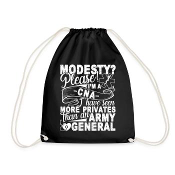 CNA I am A CNA - Drawstring Bag - black - Front