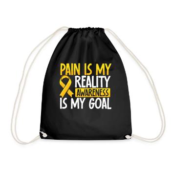 La douleur est ma réalité, la conscience est la mienne - Sac de sport léger - noir - Devant