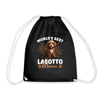Lagotto Romagnolo Hund World's Best Lagotto mama - Turnbeutel - Schwarz - Vorne