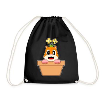 Fleur de hamster - Sac de sport léger - noir - Devant