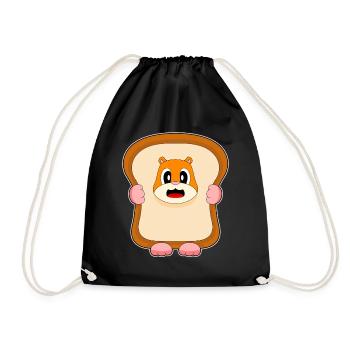 Pain de hamster - Sac de sport léger - noir - Devant