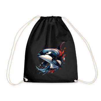 Orque Épaulard - Sac de sport léger - noir - Devant