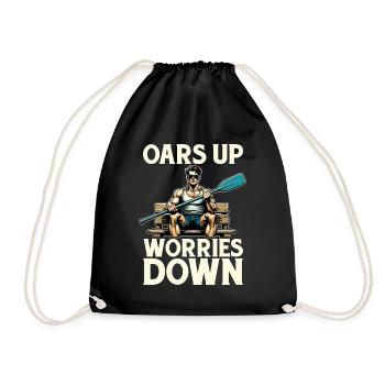 Eau Aviron Rames Monter Soucis Descendre Sports nautiques - Sac de sport léger - noir - Devant