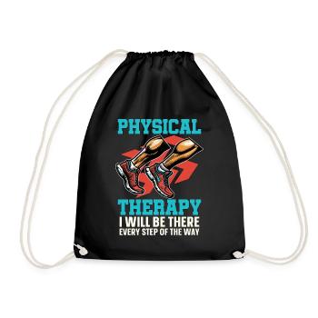 Physiothérapie Je serai là Massothérapeute - Sac de sport léger - noir - Devant