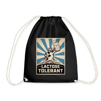 Lactose Tolerant Milk - Drawstring Bag - black - Front