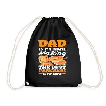 Papa fait les meilleures crêpes - Sac de sport léger - noir - Devant