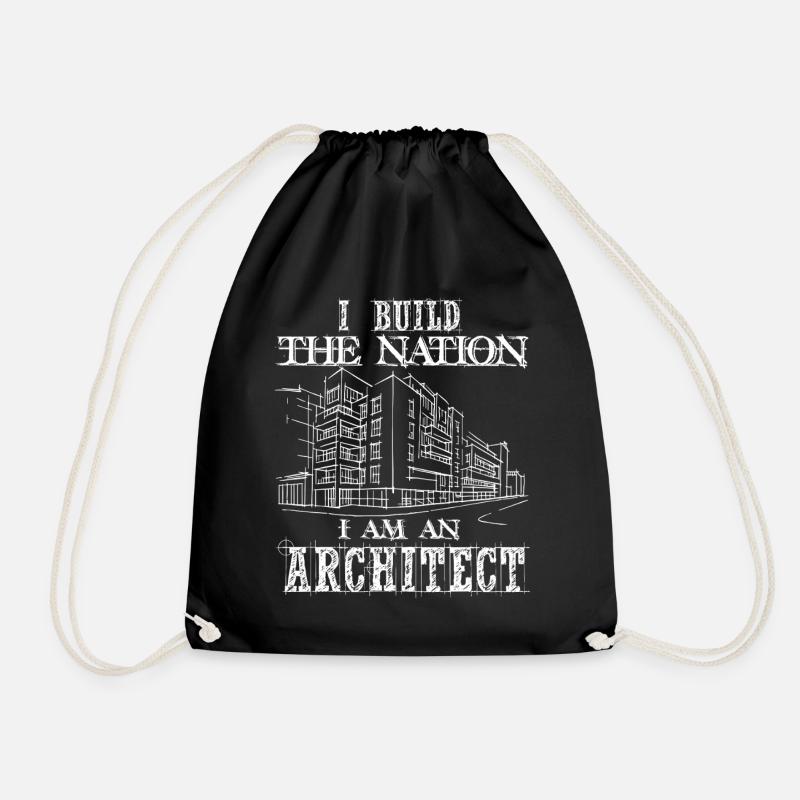 Architect Architect Build The Nation - Drawstring Bag - black