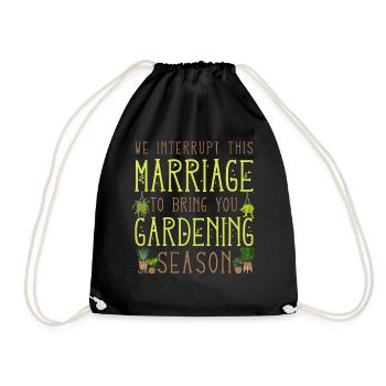 Amoureux des plantes Jardinage Mari Femme - Sac de sport léger - noir - Devant