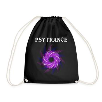 Techno House Party EDM Festival Goa Rave Psytrance - Turnbeutel - Schwarz - Vorne