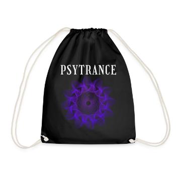 Techno House Party EDM Festival Goa Rave Psytrance - Turnbeutel - Schwarz - Vorne