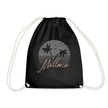 Majorca - Drawstring Bag - black - Front