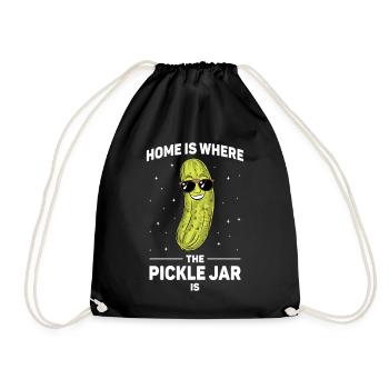 Dill Pickle I'm one of the pickles - Drawstring Bag - black - Front