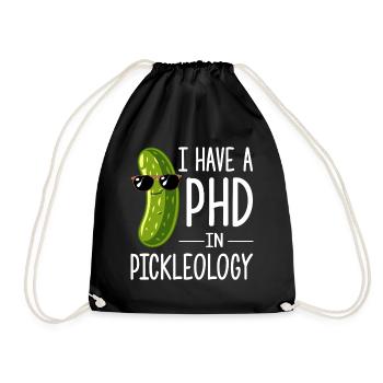 Dill Pickle I'm one of the pickles - Drawstring Bag - black - Front