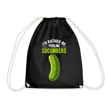 Dill Pickle I'm one of the pickles - Drawstring Bag - black - Front