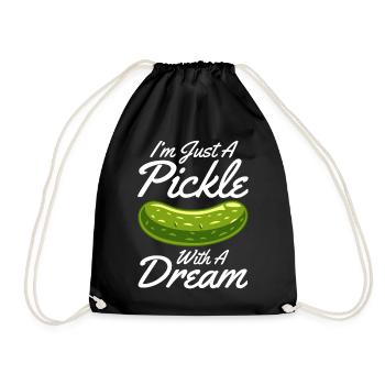 Dill Pickle I'm one of the pickles - Drawstring Bag - black - Front