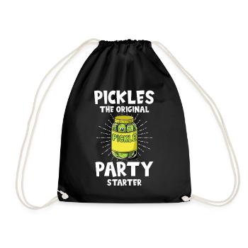 Dill Pickle I'm one of the pickles - Drawstring Bag - black - Front