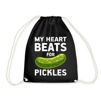 Cornichon à l’aneth Je suis l’un des cornichons - Sac de sport léger - noir - Devant