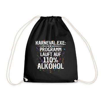 Le programme fonctionne avec 110 % d’alcool - Drôle - Sac de sport léger - noir - Devant