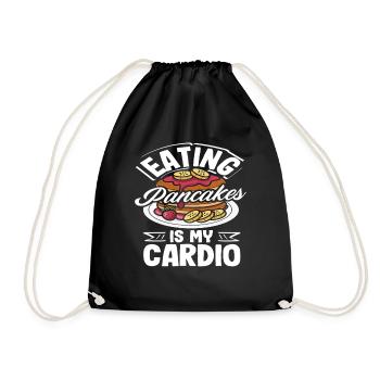 Pfannkuchen Sind Mein Cardio-Leben - Turnbeutel - Schwarz - Vorne