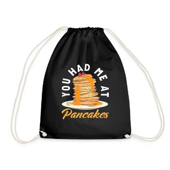 Tu m’as eu aux crêpes - Sac de sport léger - noir - Devant