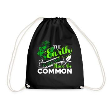 Earth Day The Earth Is All We Have - Drawstring Bag - black - Front
