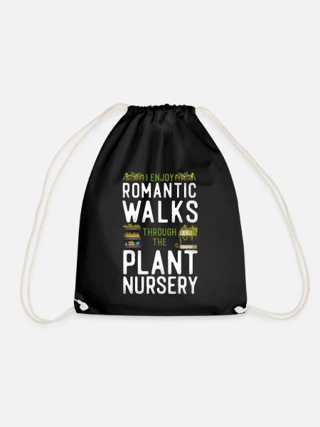 Plant Lover Gardening I Enjoy Long - Turnbeutel - Schwarz