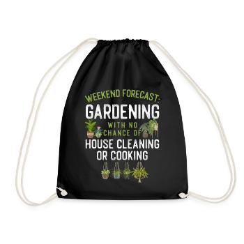 Week-end de jardinage pour les amoureux des plantes - Sac de sport léger - noir - Devant