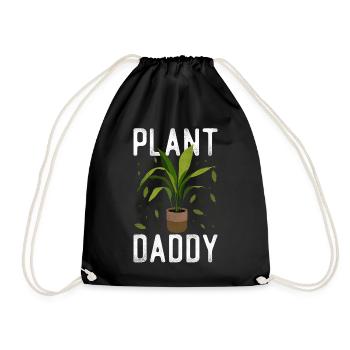 Plant Lover Gardening Plant Daddy - Drawstring Bag - black - Front