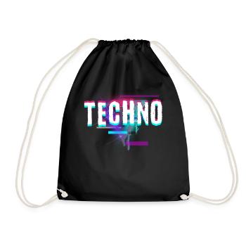 Techno House Party EDM Festival Goa Electro Rave - Sac de sport léger - noir - Devant