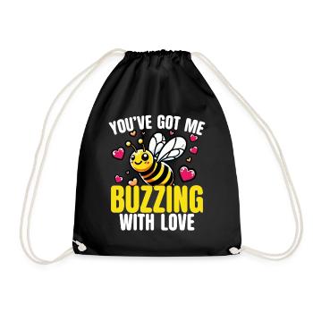 Tu m’as devant l’amour fredonner mignon - Sac de sport léger - noir - Devant