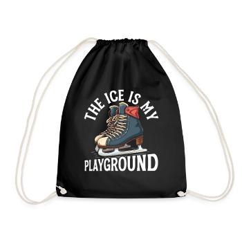 patineur patineur patin à glace patin à glace - Sac de sport léger - noir - Devant