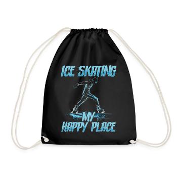 patineur patineur patin à glace patin à glace - Sac de sport léger - noir - Devant