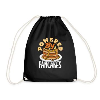 Alimenté par Pancakes Breakfast Joy - Sac de sport léger - noir - Devant