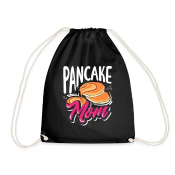 Pancakes Mom Breakfast Love - Drawstring Bag - black - Front
