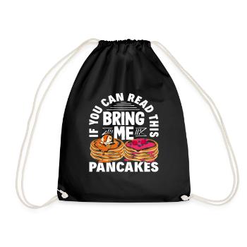 Les crêpes m’apportent de la joie - Sac de sport léger - noir - Devant